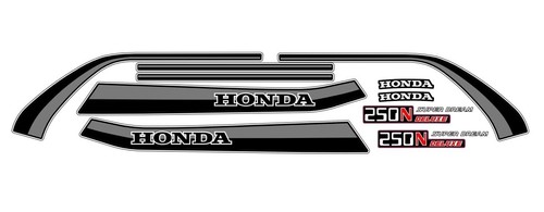 Decalcomanie honda cb250n - decalcomanie,