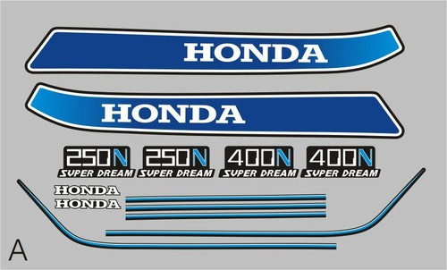 Set decalcomanie honda 250 - honda, 250/400