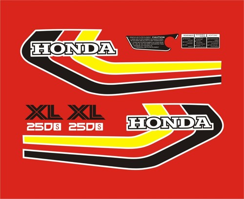 Kit decalcomanie honda xl250s - kit,